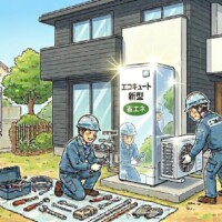 エコキュート故障した際の修理か交換かの見極め