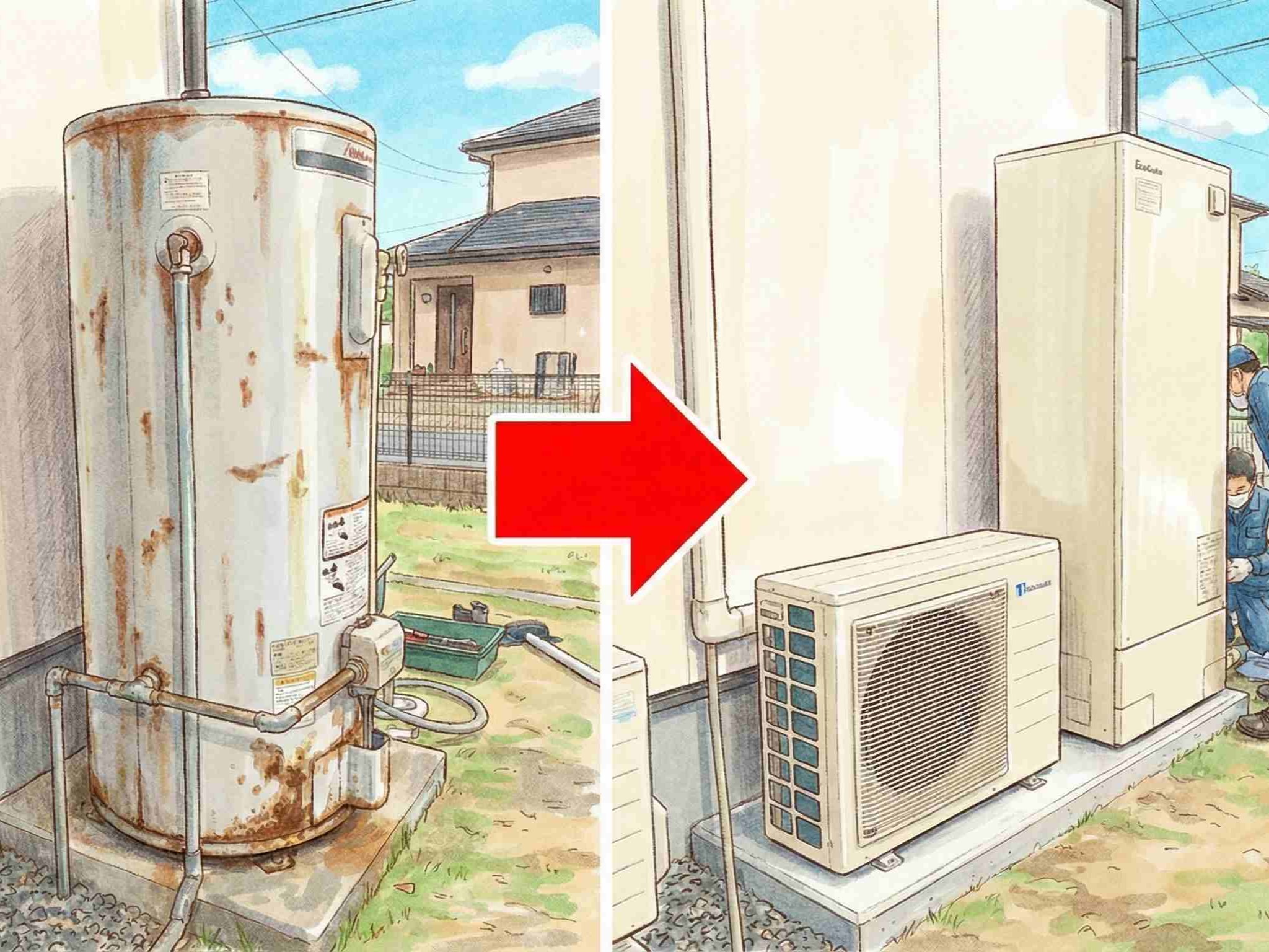 電気温水器 チカラもち群馬 エコキュート交換