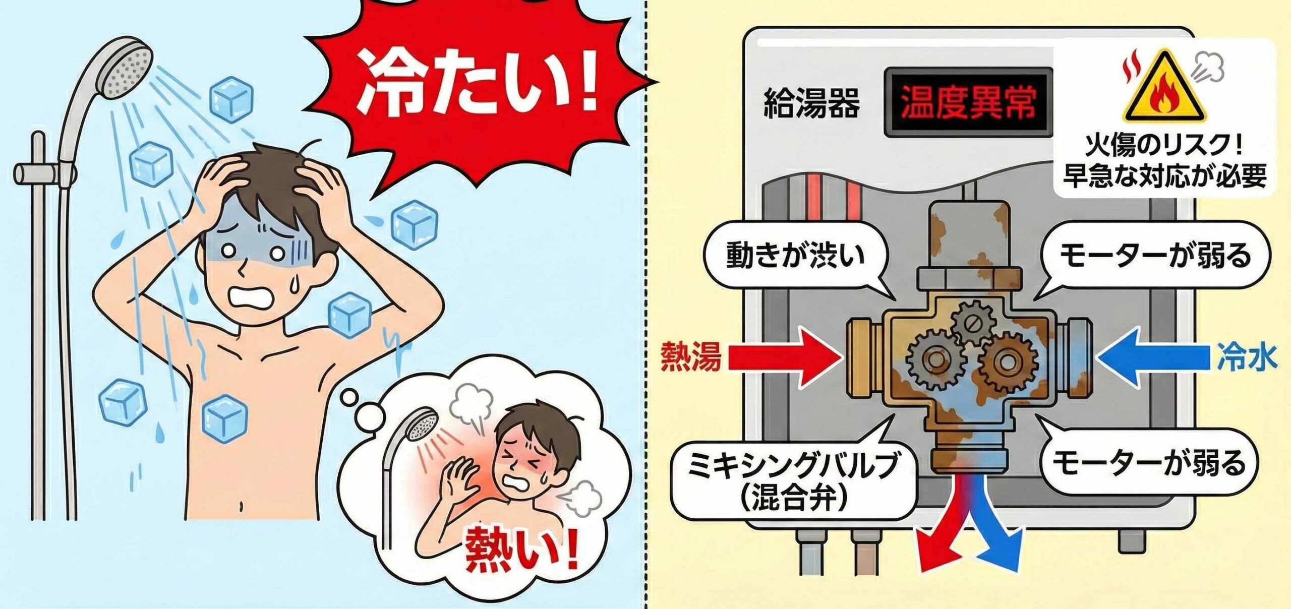 ガス給湯器 寿命 温度が不安定