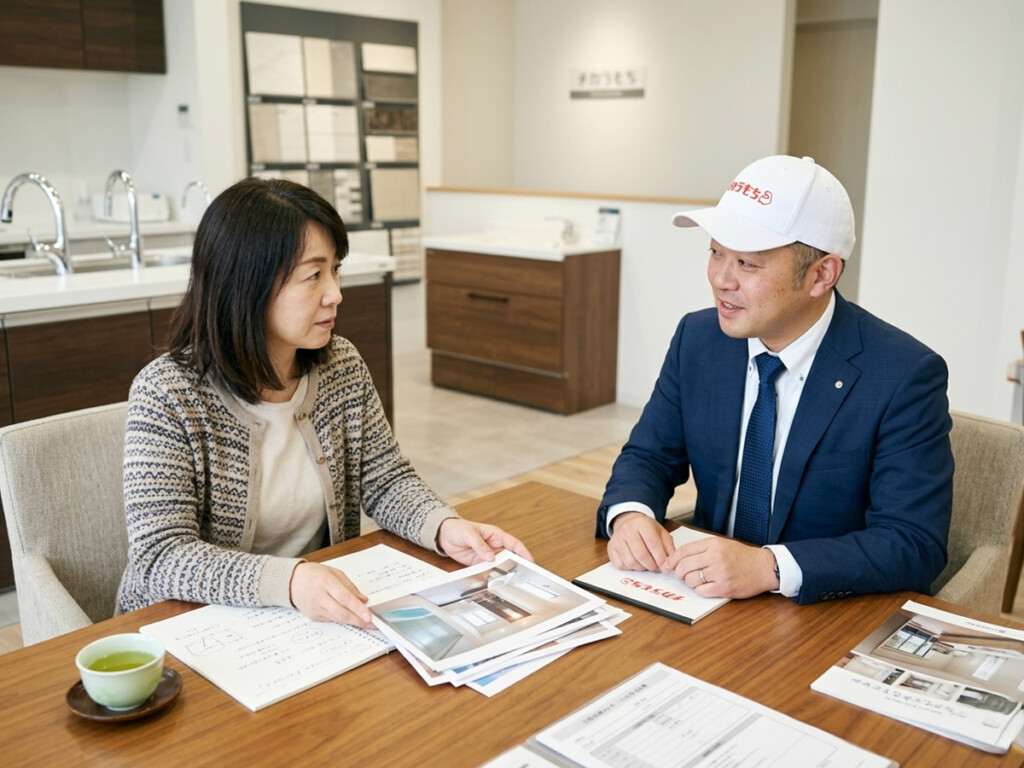 エコキュート相談前に型番写真とメモを準備しているイメージ