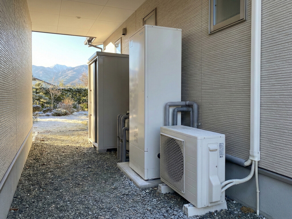 日陰や風の影響が分かるエコキュートの設置場所