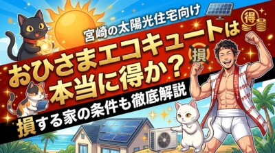【宮崎の太陽光住宅向け】おひさまエコキュートは本当に得か？損する家の条件も徹底解説