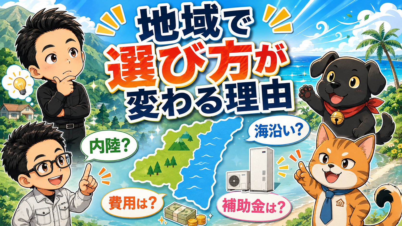 宮崎県主要5市でエコキュート交換の考え方が変わる理由を説明するアイキャッチ画像