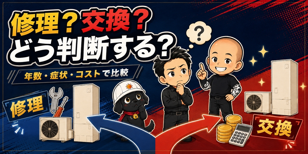 修理か交換かの判断