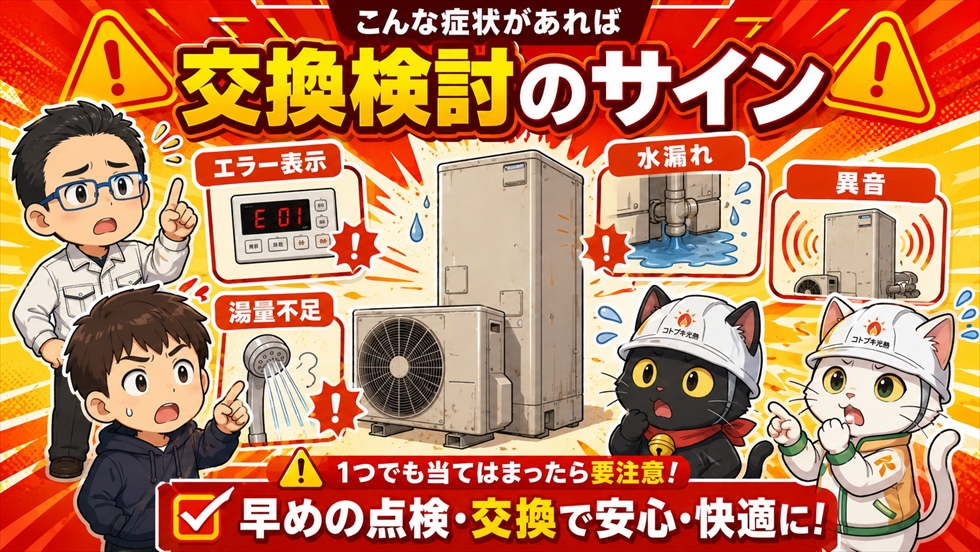 こんな症状があれば交換検討のサイン