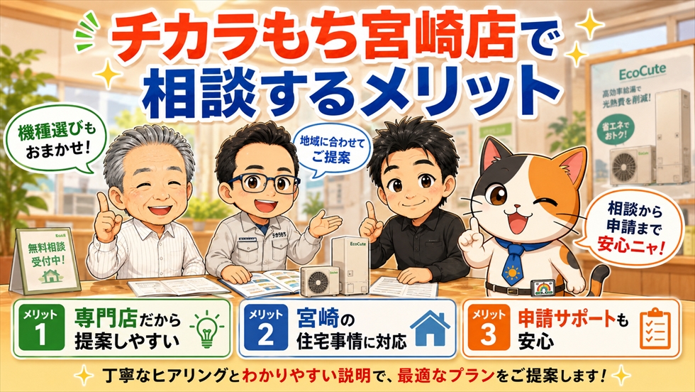 チカラもち宮崎店で相談するメリット
