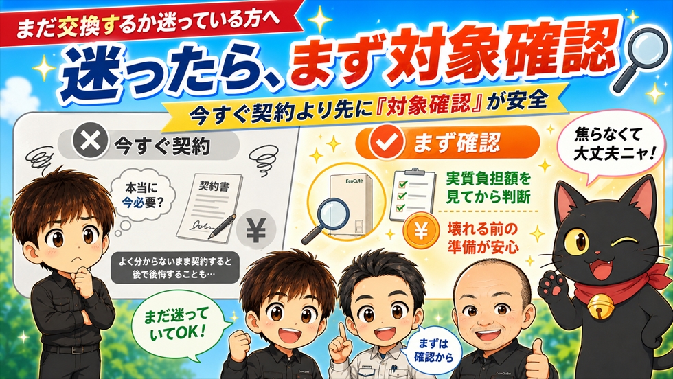 迷ったらまず対象確認