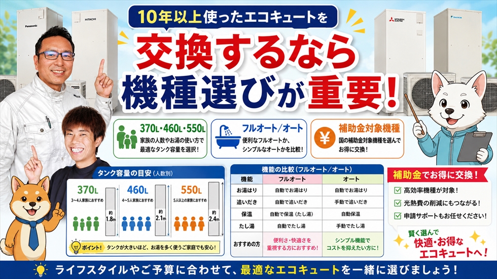 交換するなら機種選びが重要
