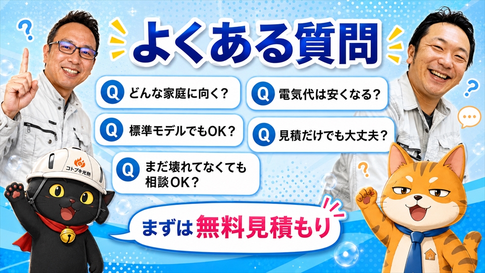 よくある質問をまとめた画像
