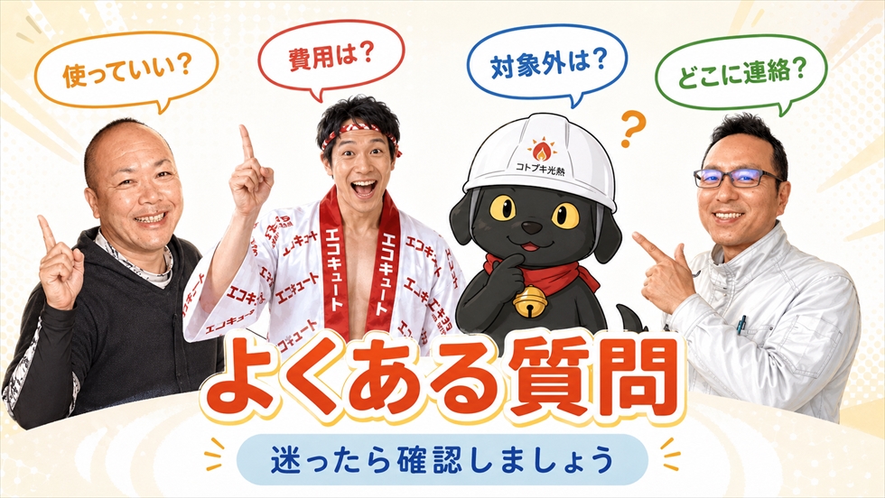 コロナのエコキュート無料点検と修理に関するよくある質問