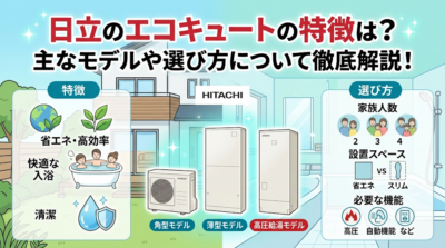 日立のエコキュートの特徴は？ 主なモデルや選び方について徹底解説！