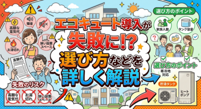 エコキュート導入が失敗に！？ 選び方などを詳しく解説