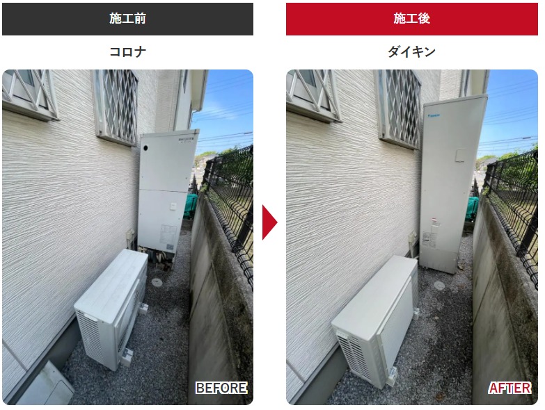 鹿沼市 エコキュート施工事例