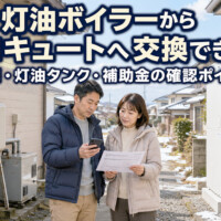 【射水市】灯油ボイラーからエコキュートへ交換できる？費用・灯油タンク・補助金の確認ポイント