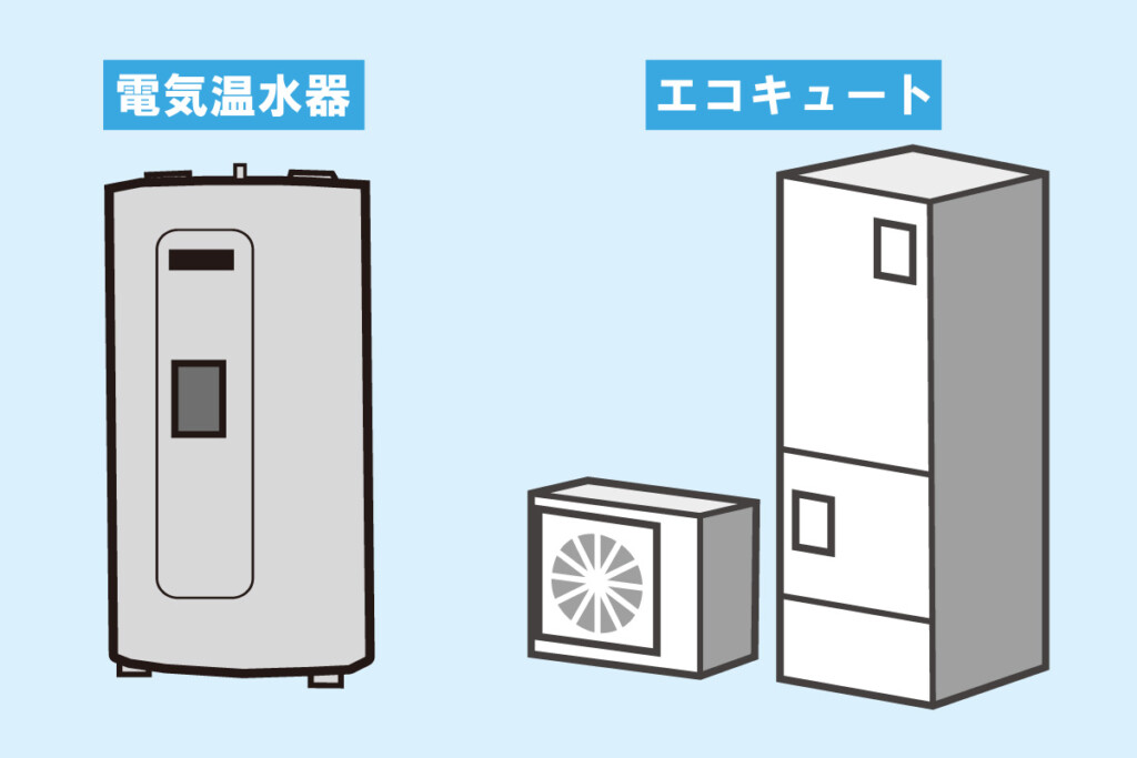 電気温水器とエコキュートの違い